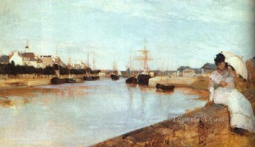  Morisot Pintura al %c3%b3leo - El puerto de Lorient Berthe Morisot